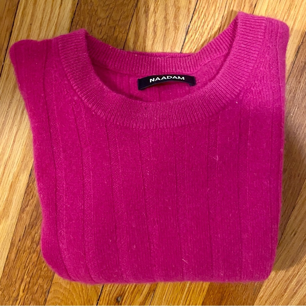 NAADAM Raspberry Pink Cashmere Sweater